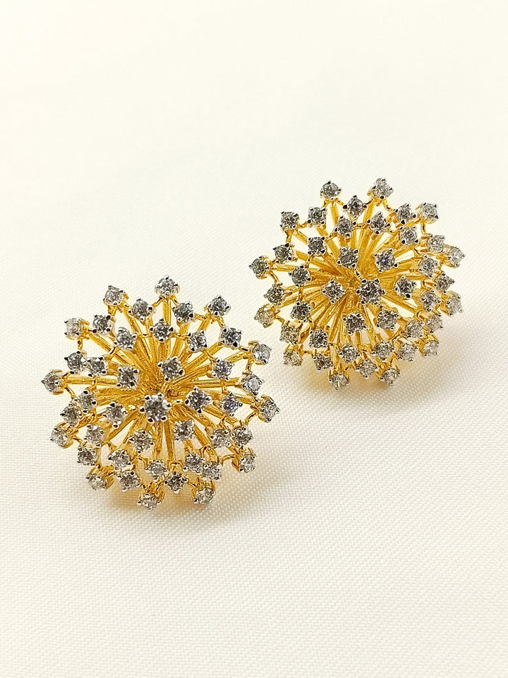 Khushi 92.5 Silver Swarovski Stone Tops - qivii