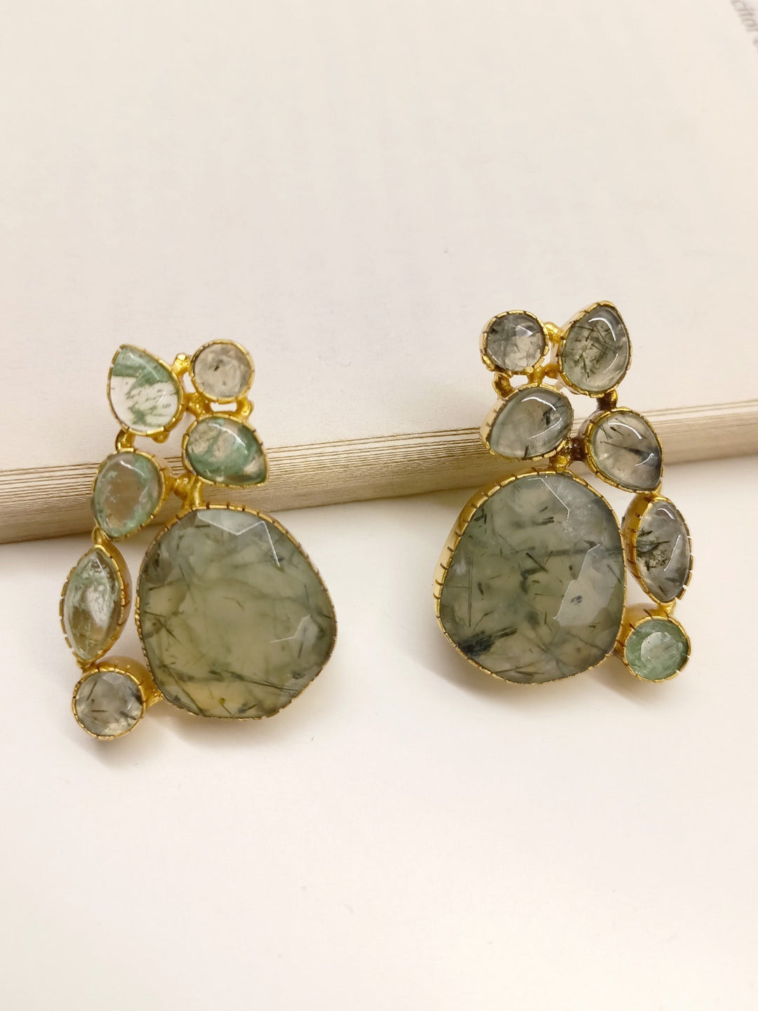 Mauli Mint Green Boutique Earrings - qivii