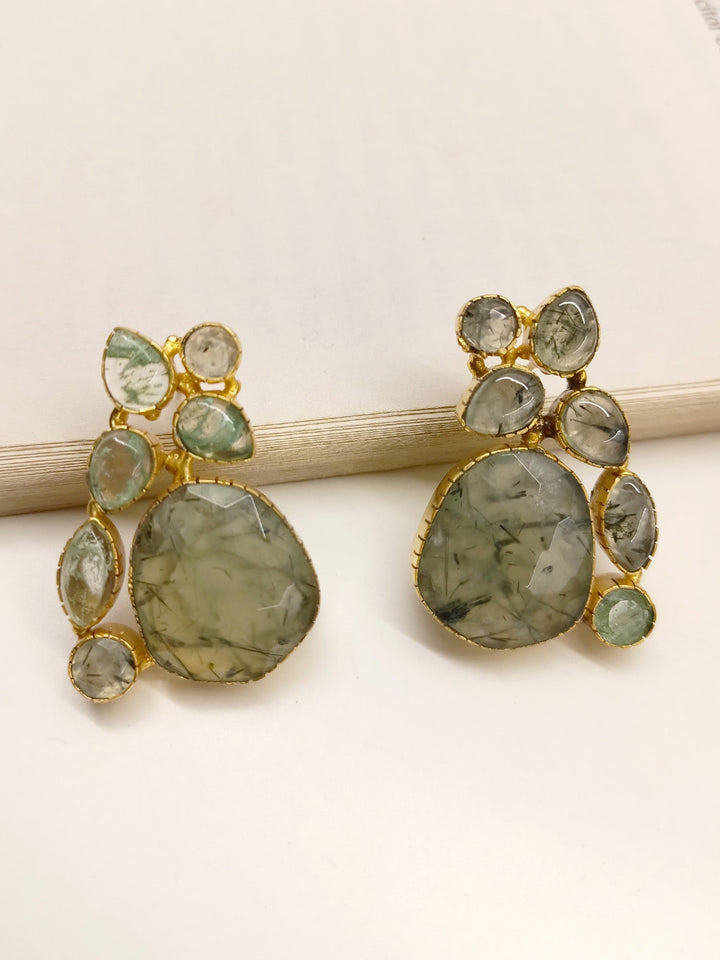 Mauli Mint Green Boutique Earrings - qivii