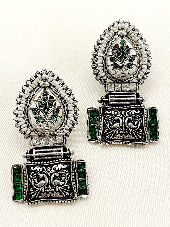 Sama Green Boutique Earrings - qivii