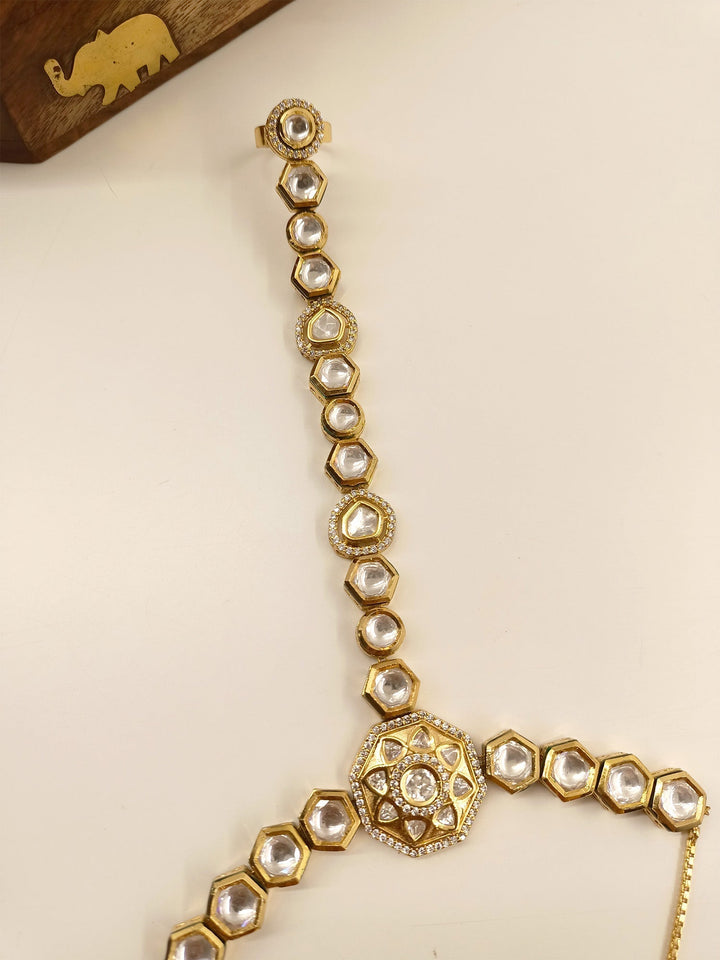 Keerthy Kundan Hathphool Set Of 2 - qivii