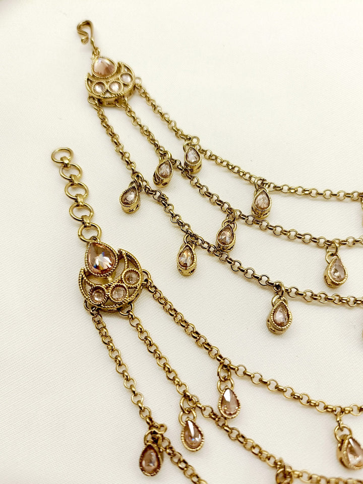 Aria Copper Traditional Ear Chain - qivii