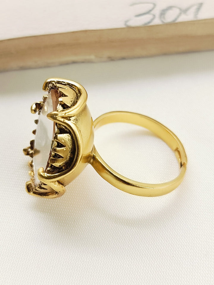 Vinia 92.5 Silver Moissonite Finger Ring - qivii