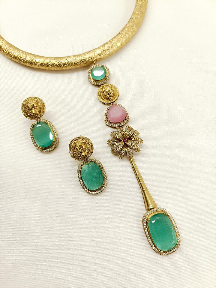 Kimora Mint Green Hasli Style Boutique Set - qivii