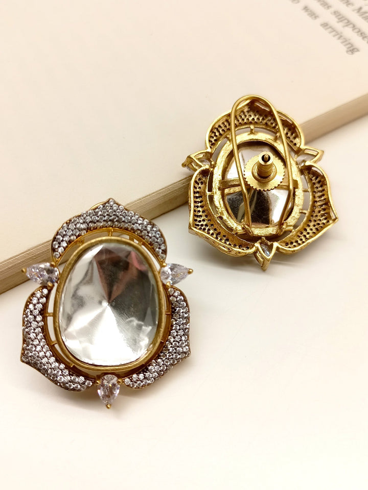  Add brilliance to your style with these handcrafted White Diamond Polki Tops