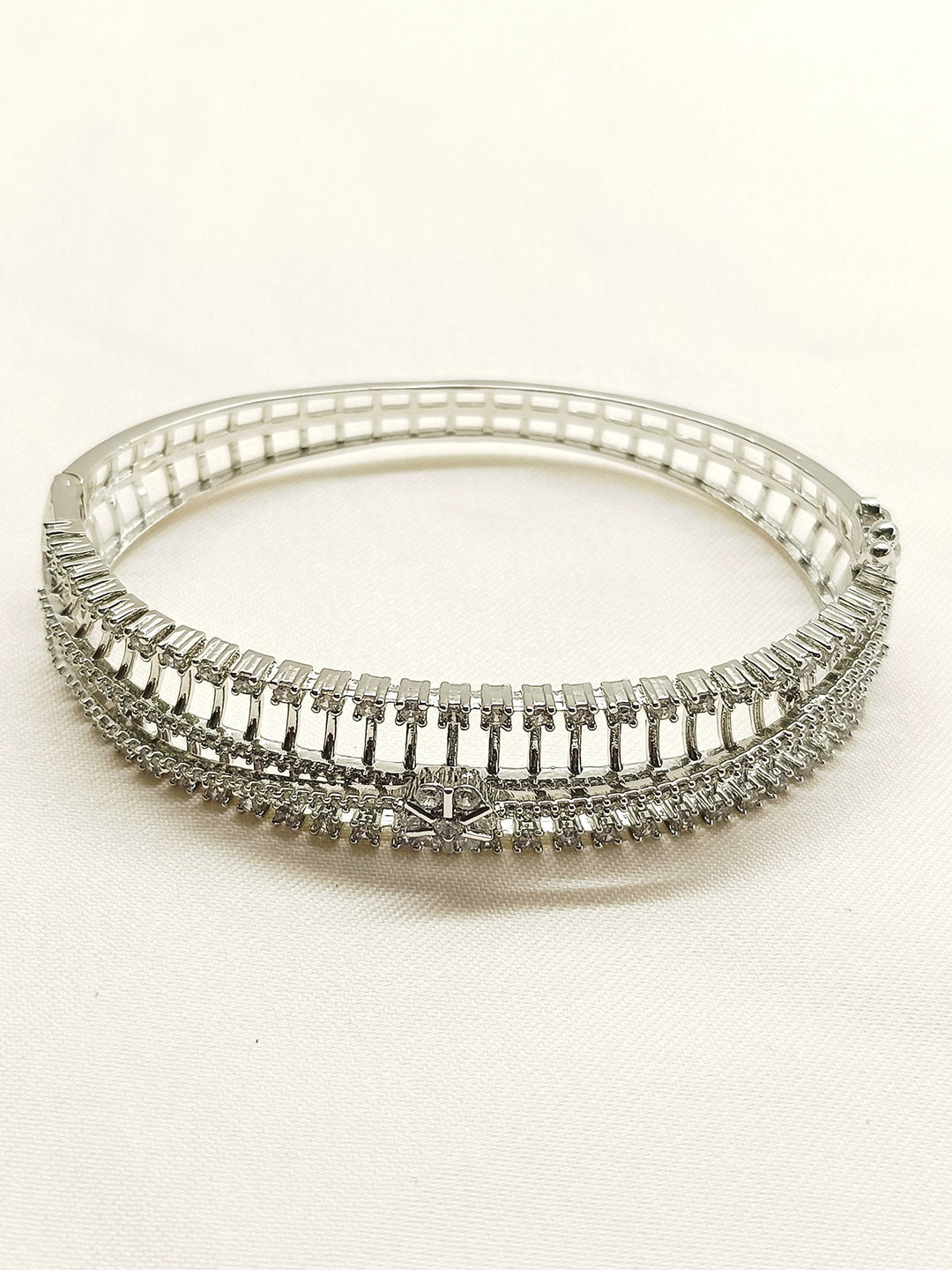 Alani White American Diamond Bracelet - qivii