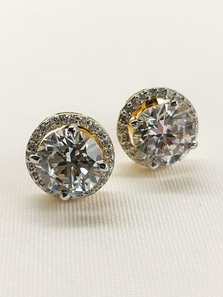 Aisling 92.5 Silver Swarovski Stone Tops - qivii