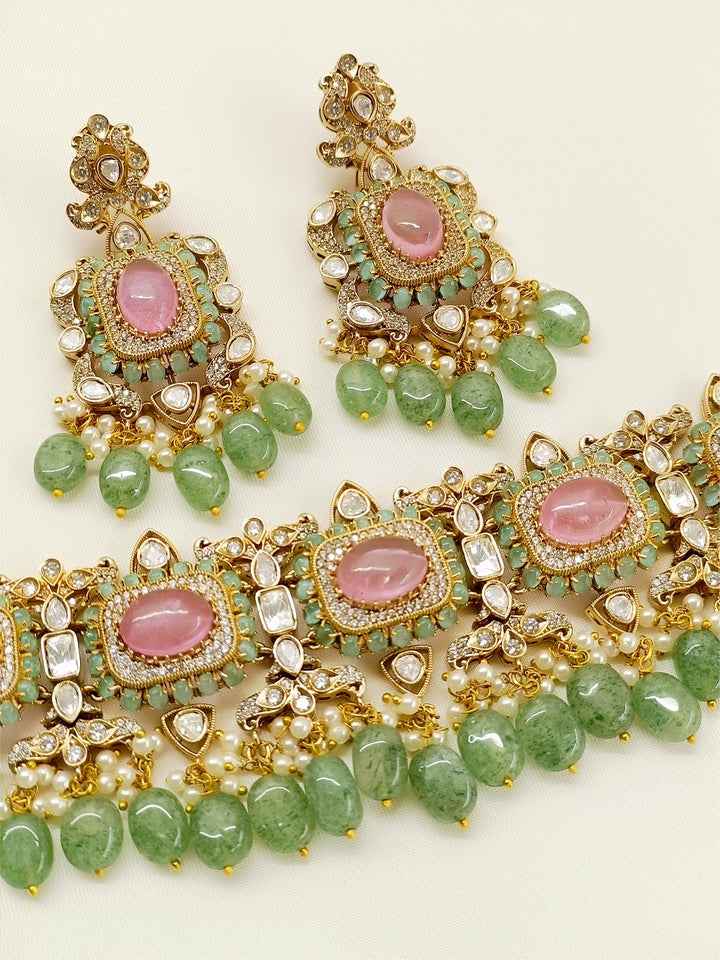Jamuna P&G Kundan Choker Set - qivii