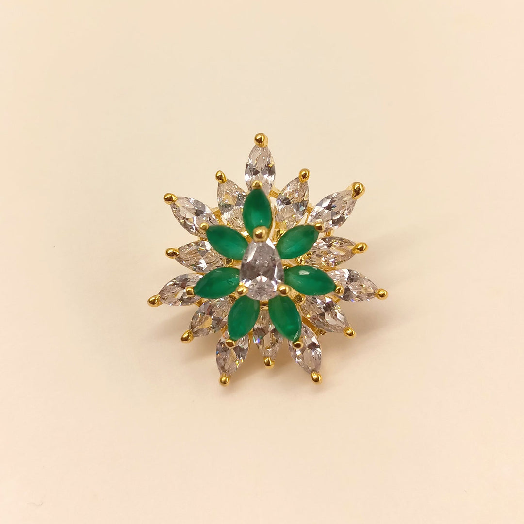 Stunning Ruchita American Diamond Green Emerald Tops for elegant style