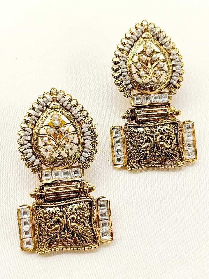  Elegant and timeless Apoorva White Boutique Earrings for stylish elevation