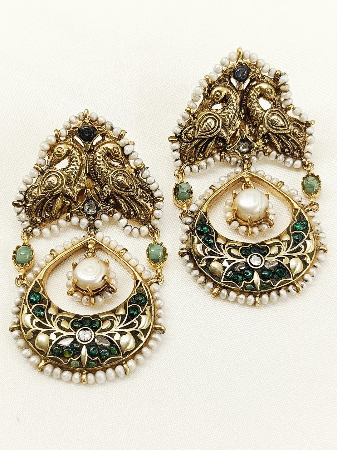 Manvika Multi Colour 92.5 Silver Earring - qivii