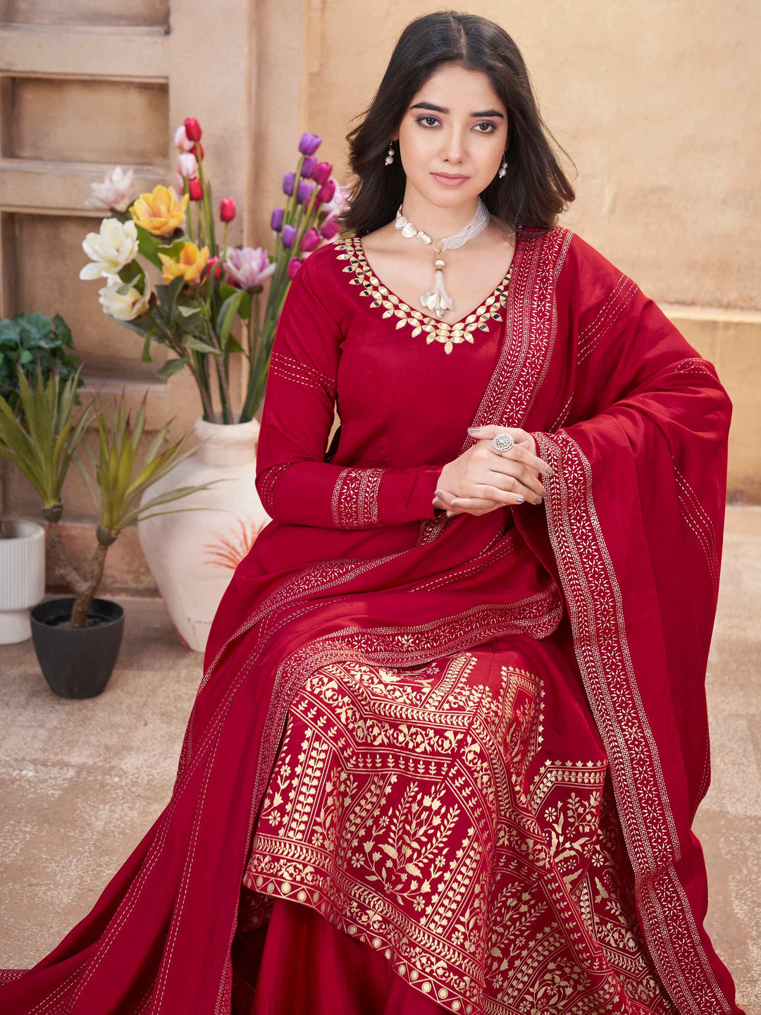 Rich red hue perfect for festive occasions, promising to make you stand out