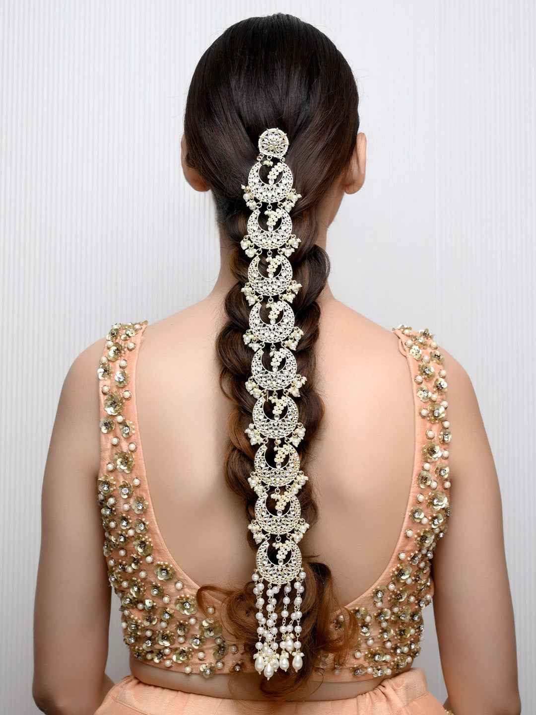 Reya Ceam Braid Accessories In Kundan - qivii