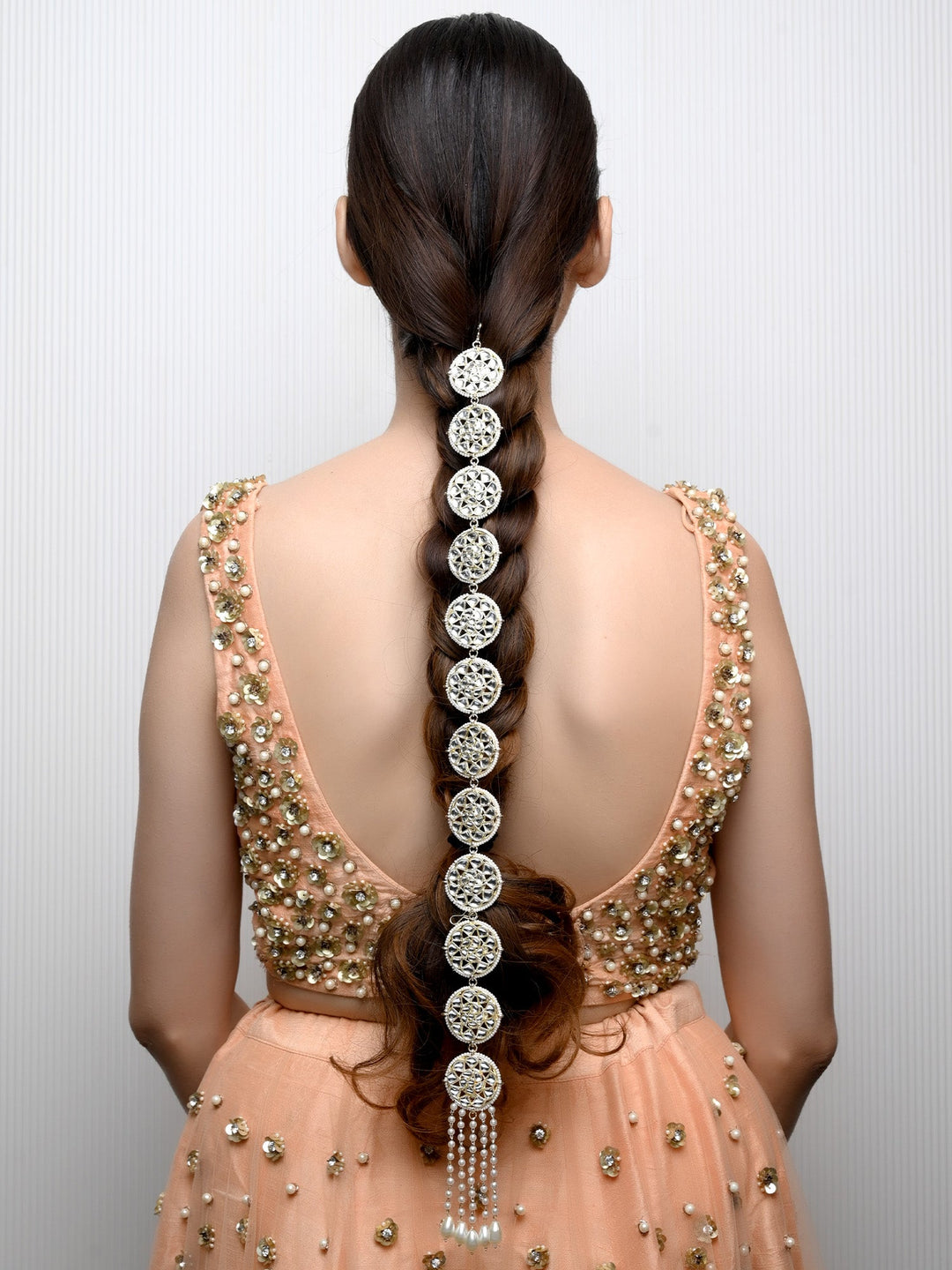 Namrat Ceam Braid Accessories In Kundan - qivii