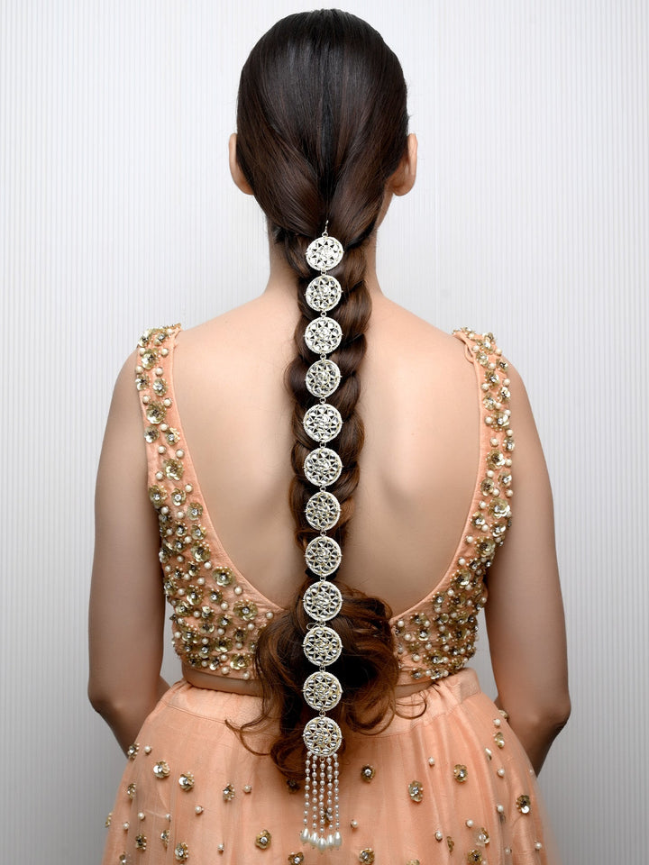 Namrat Ceam Braid Accessories In Kundan - qivii
