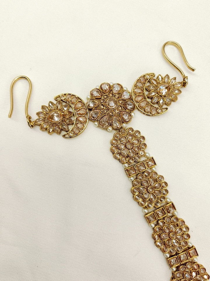 Bhavani White Braid Accessories In Polki - qivii