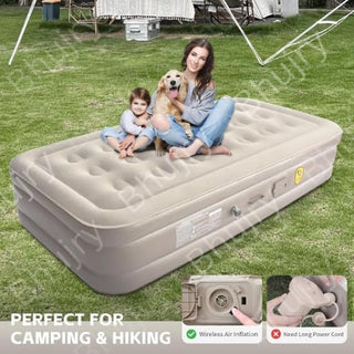 Massavio Inflatable Mattres With Free Electric Pump, Quick Self-Inflation
