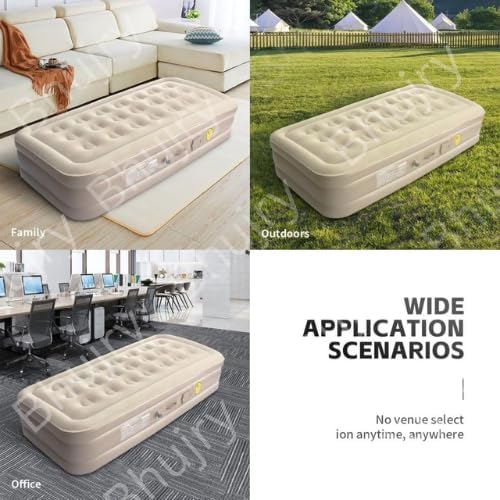 Massavio Inflatable Mattres With Free Electric Pump, Quick Self-Inflation