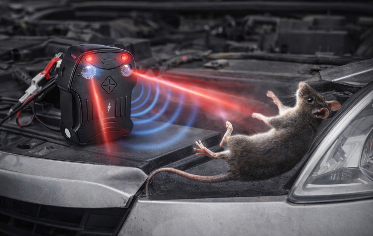 Car Rat Repeller Ultrasonic Device | Protect Engine & Wires