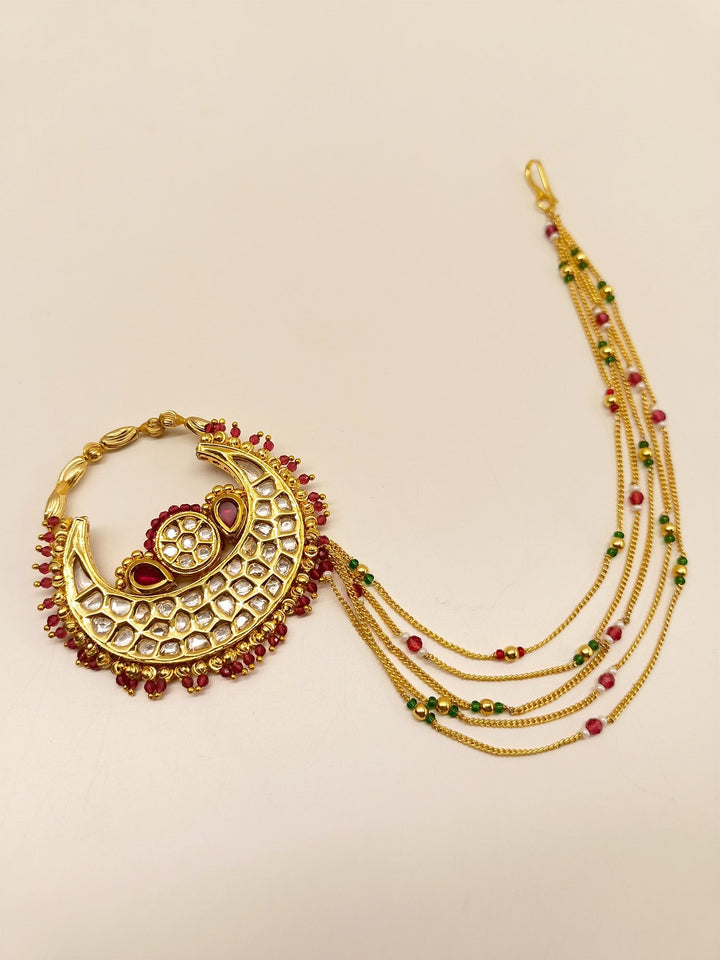 Jiyana Semi Bridal Set In Kundan - qivii