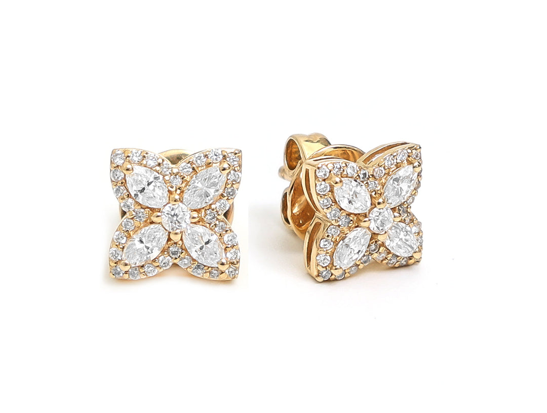 Diamond Marquise Mini Studs Earrings - qivii