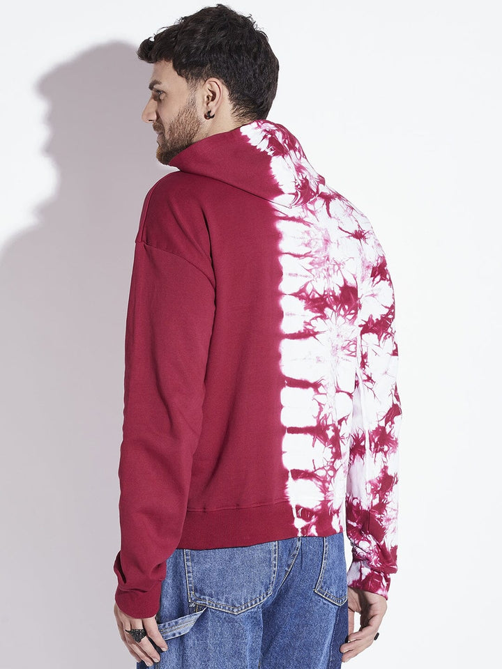 Wine Tie Dye Oversized Hoodie