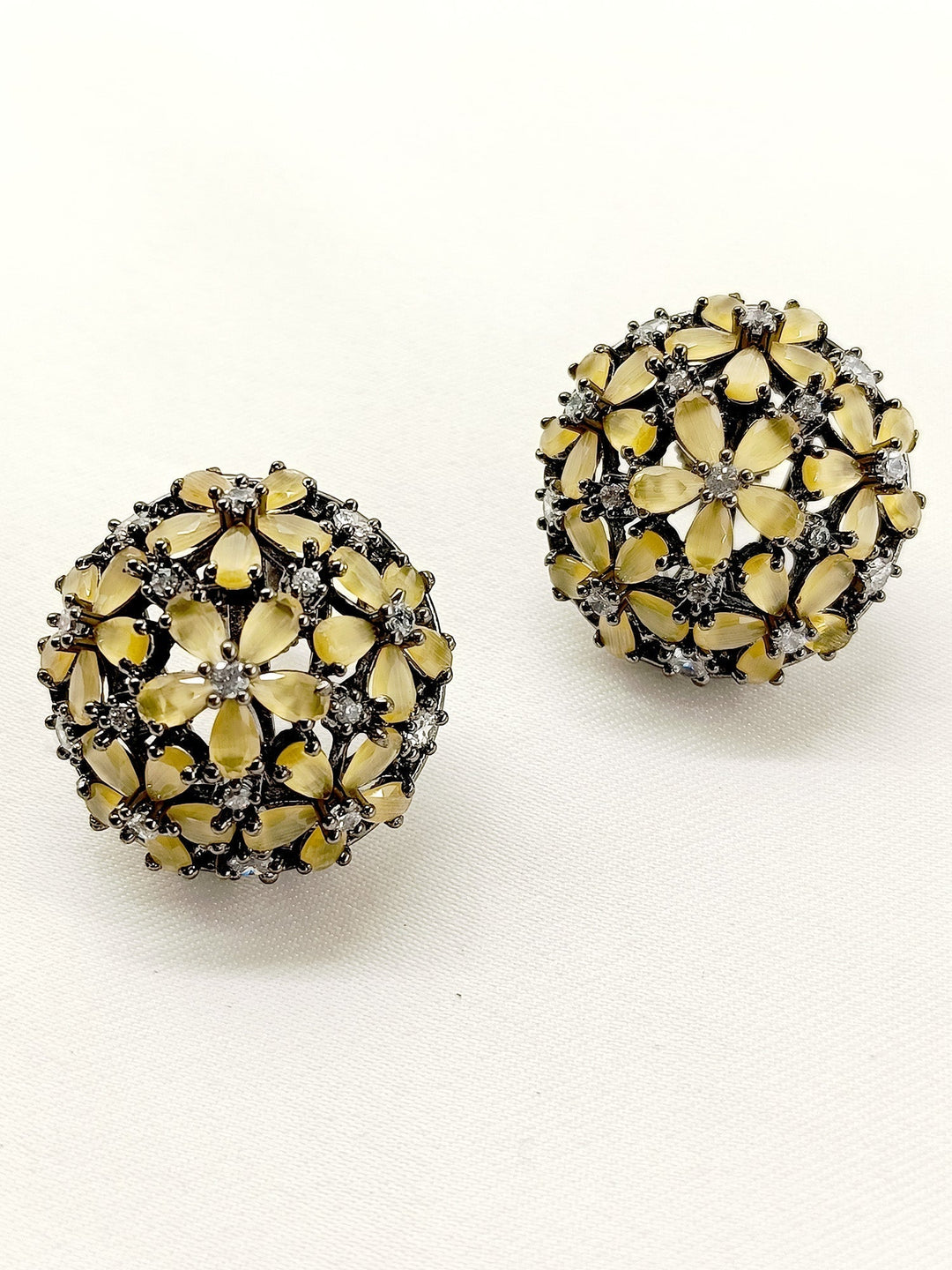  Kripa Yellow Silver Victorian Plated Tops