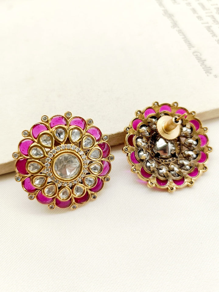 Exquisite Jhumkis with Traditional Craftsmanship and Delicate American Diamonds