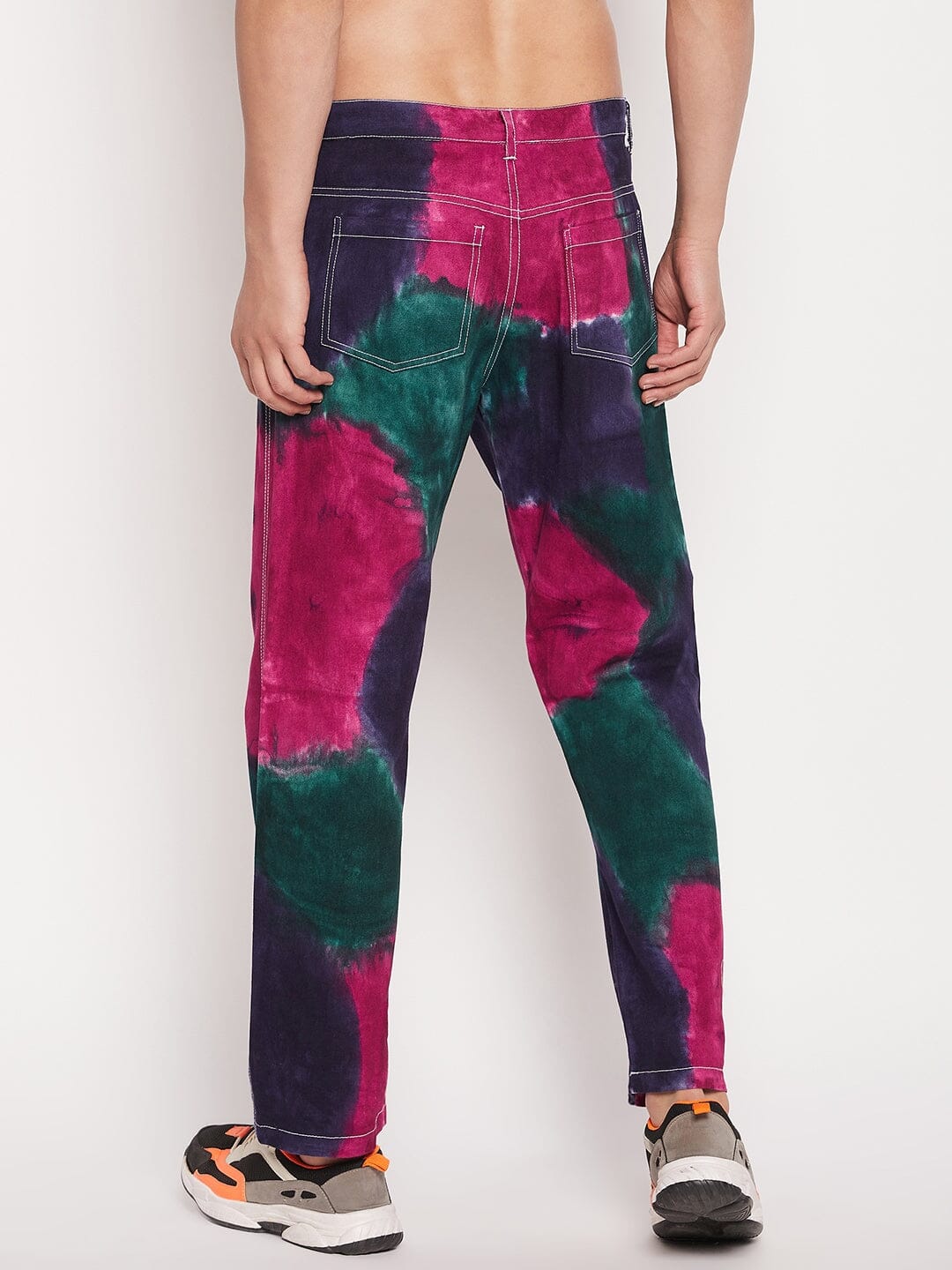 Navy Tri Colour Carpenter Pants