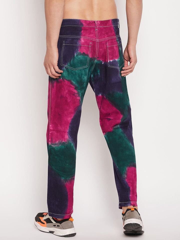 Navy Tri Colour Carpenter Pants