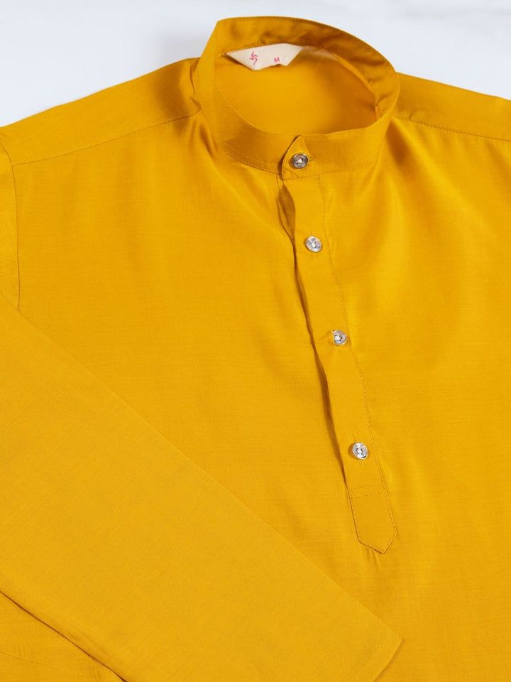 YELLOW VISCOSE SILK THREAD & SWAROVSKI EMBOIDERED WORK KURTA KOTI - qivii
