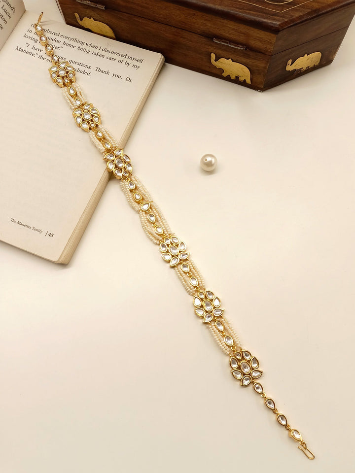 Ulagan Semi Bridal Set In Kundan - qivii