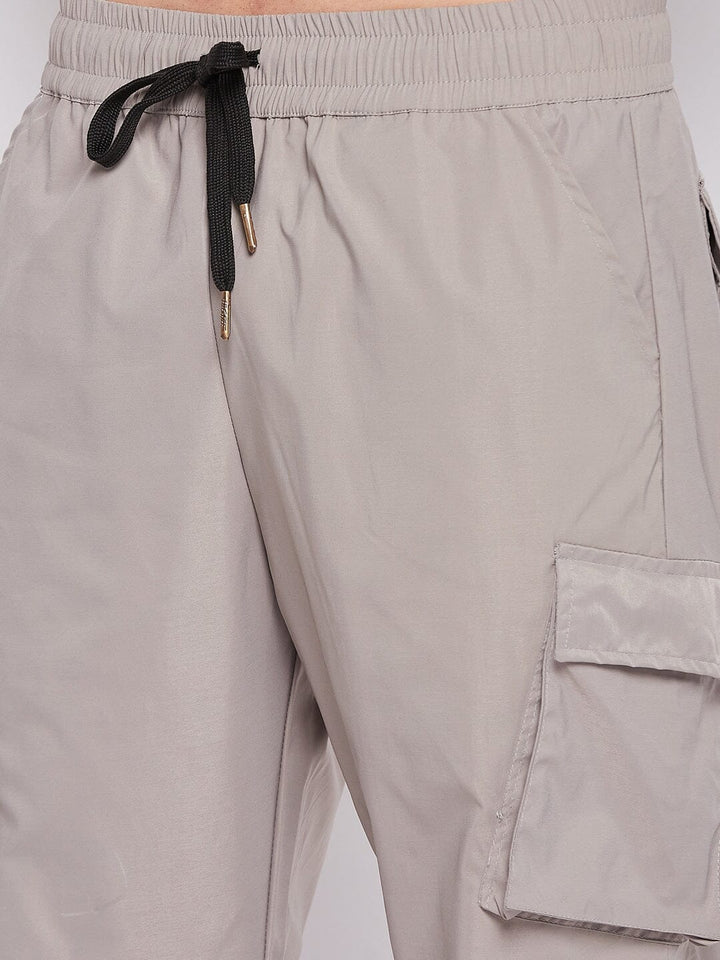 Grey Tactical Cargo Trackpants
