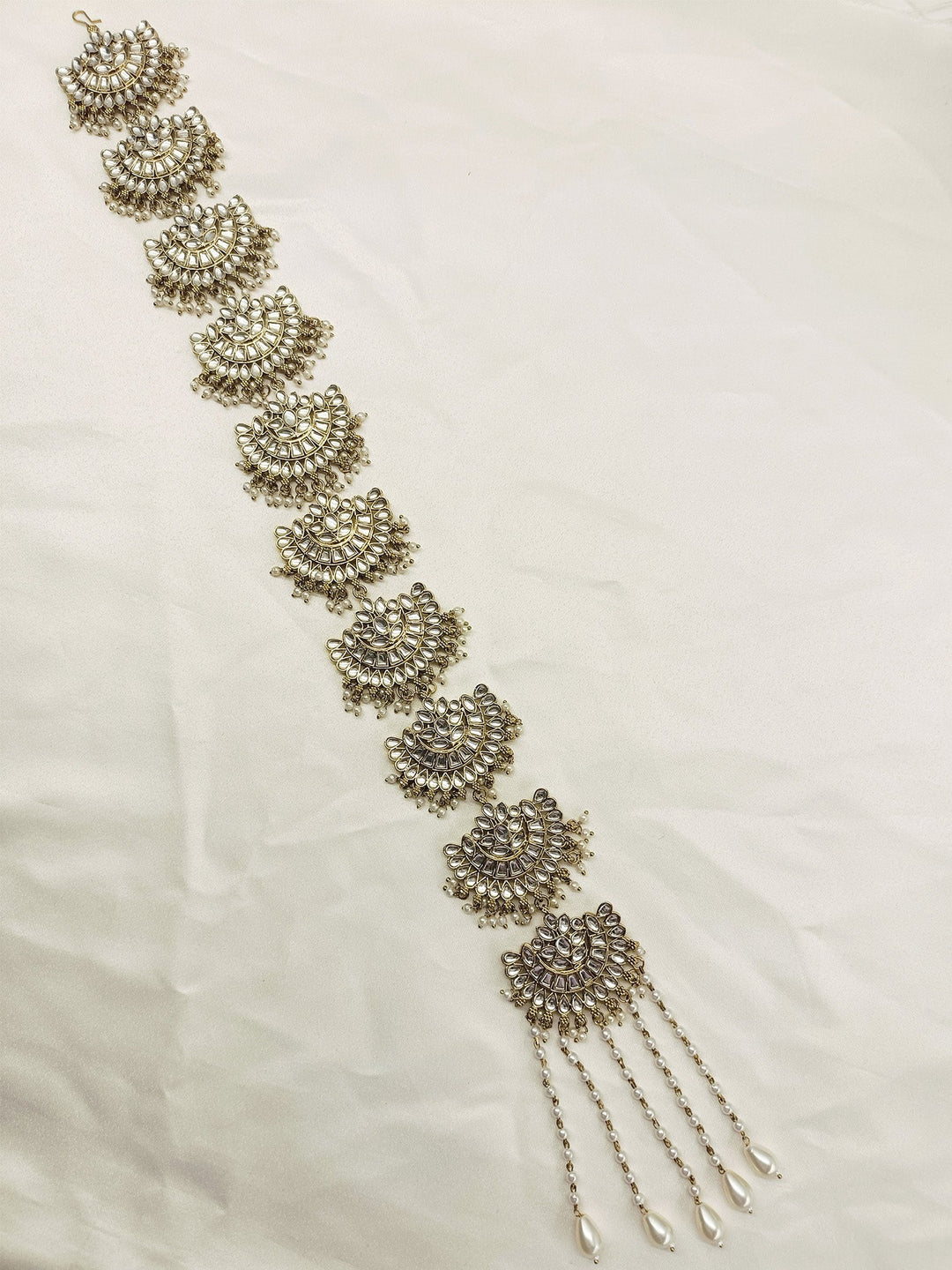 Ayura Ceam Braid Accessories In Kundan - qivii