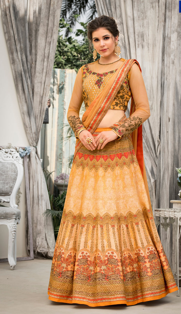 Chromatic Charm Lehenga - qivii