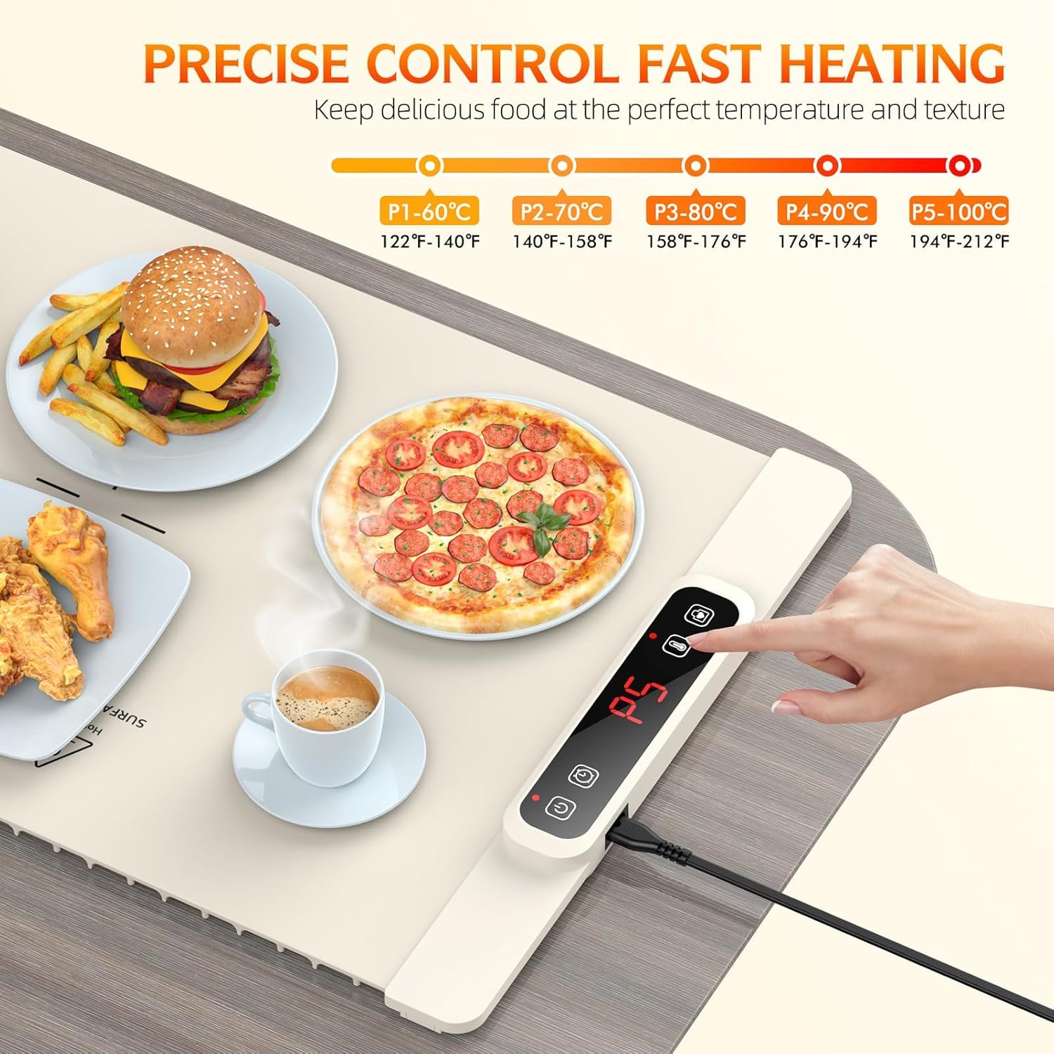 Warming Mat for Food - Electric Warming Tray