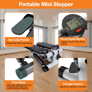 Mini Stepper Machine with Bands
