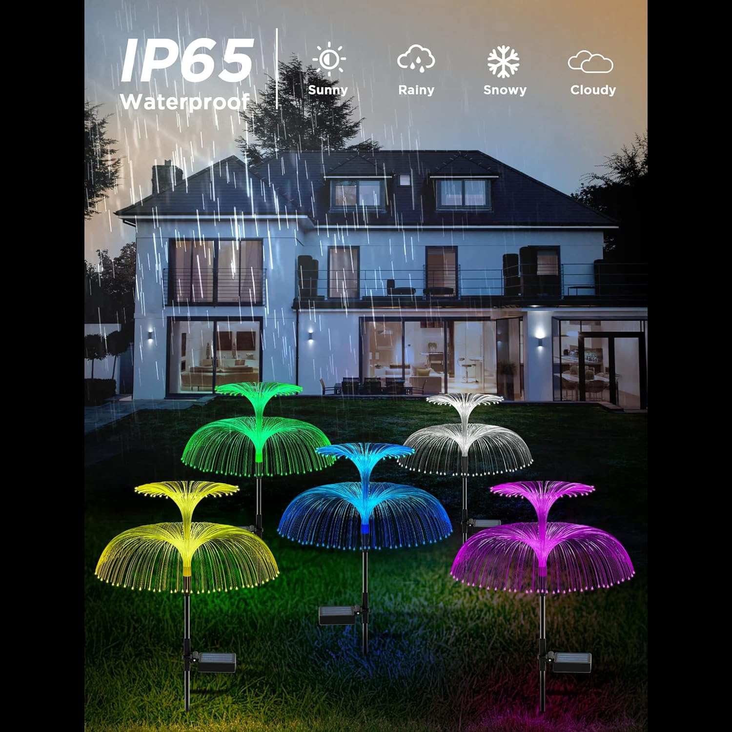 Solar Jellyfish Garden Light
