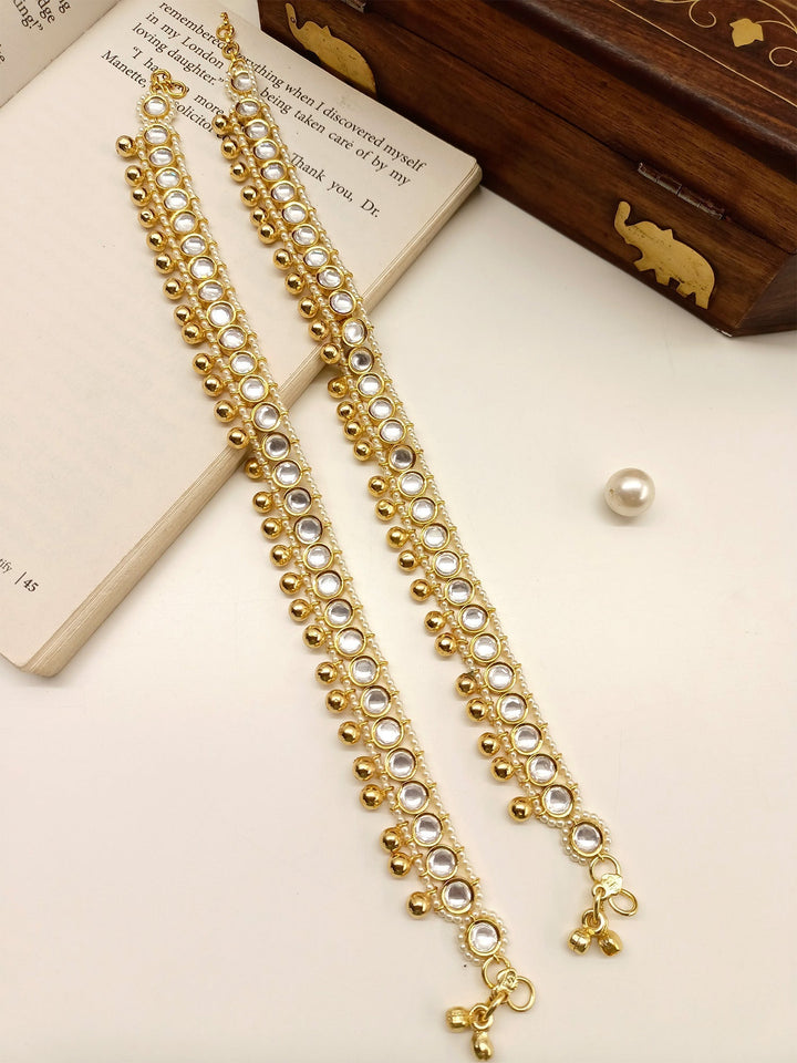 Ulagan Semi Bridal Set In Kundan - qivii