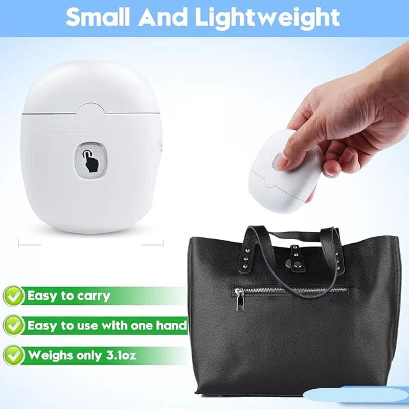 2-in-1 Electric Nail Clipper for Adults & Kids | USB Rechargeable Nail Trimmer with LED Light