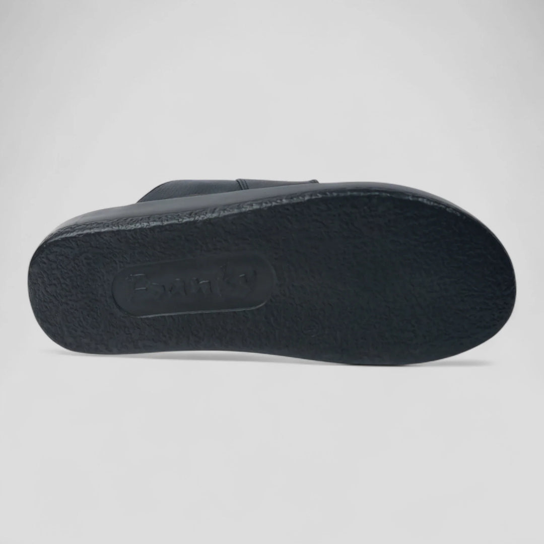 FRANKY GS44 Men's BLACK Chappal/Flip flop/Slipper Extra Soft Cushion Chappal/Slipper/ Ethnic Wear Leather Navratri Fashion Footwear. - qivii