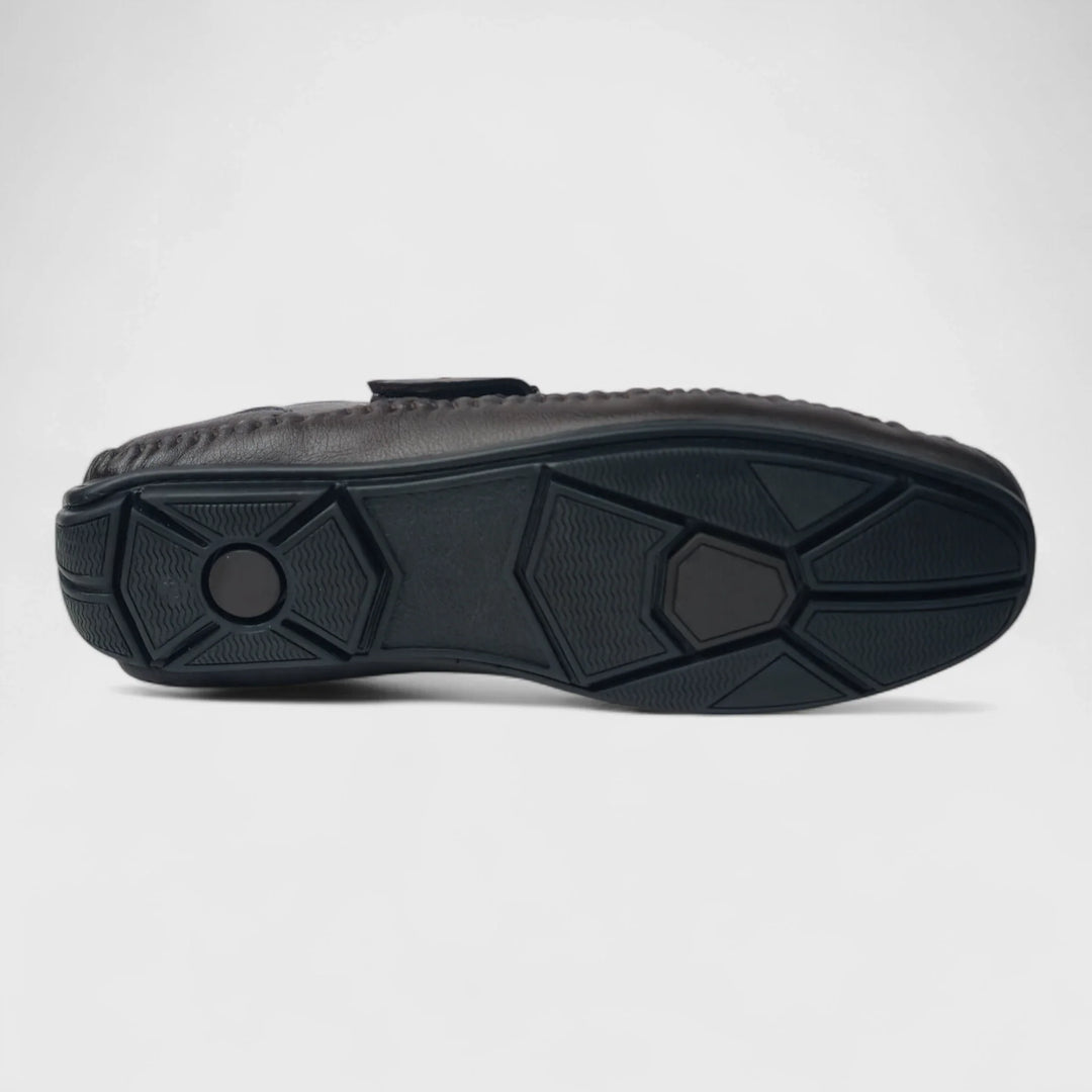 P&G N1401 Men's BROWN Slipon Sandal Extra Soft Sandal/Mojri/Ethnic Wear Leather With Adjustable Strap/Navratri Fashion Footwear. - qivii