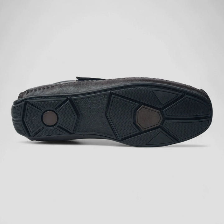 P&G N1404 Men's BROWN Slipon Sandal Extra Soft Sandal/Mojri/Ethnic Wear Leather With Adjustable Strap/Navratri Fashion Footwear. - qivii