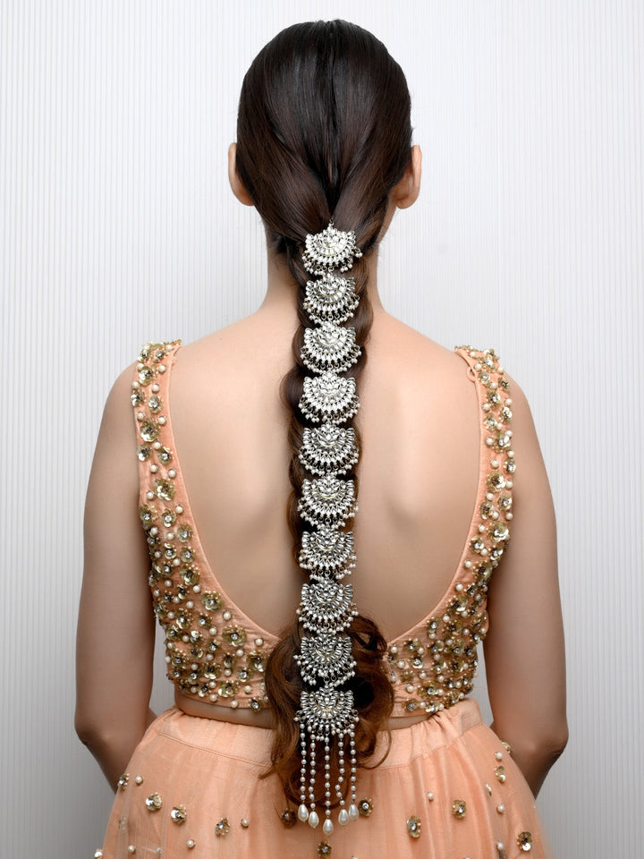 Ayura Ceam Braid Accessories In Kundan - qivii