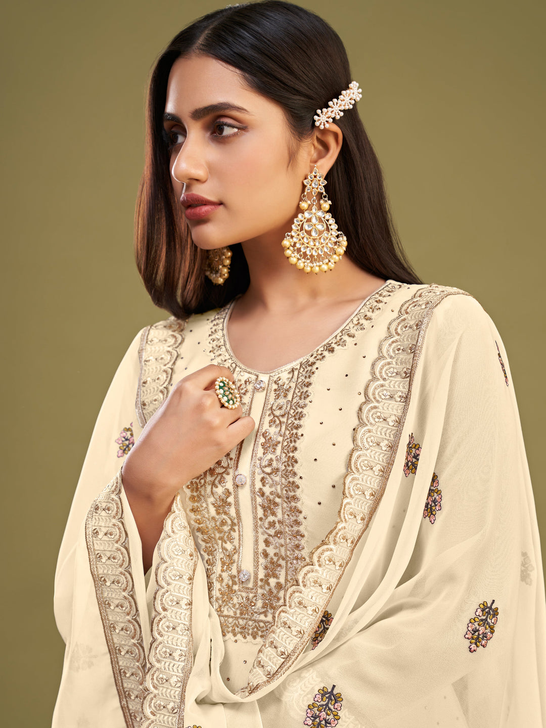 elegant-beige-georgette-dupatta-with-multi-thread-embroidery