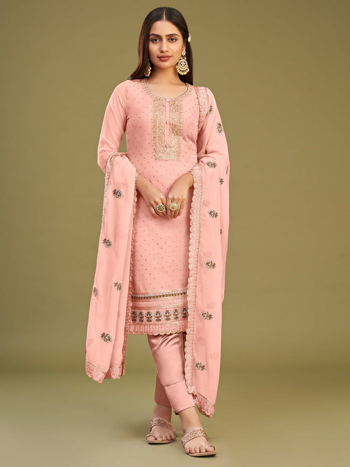 sophisticated-pink-georgette-salwar-kameez-with-dupatta