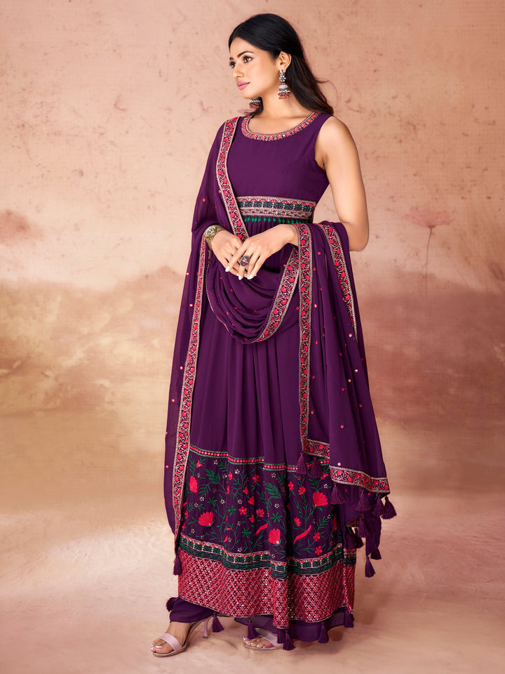 Beautifully embroidered dupatta with designer lace work and attached tassels, completing the ensemble with flair