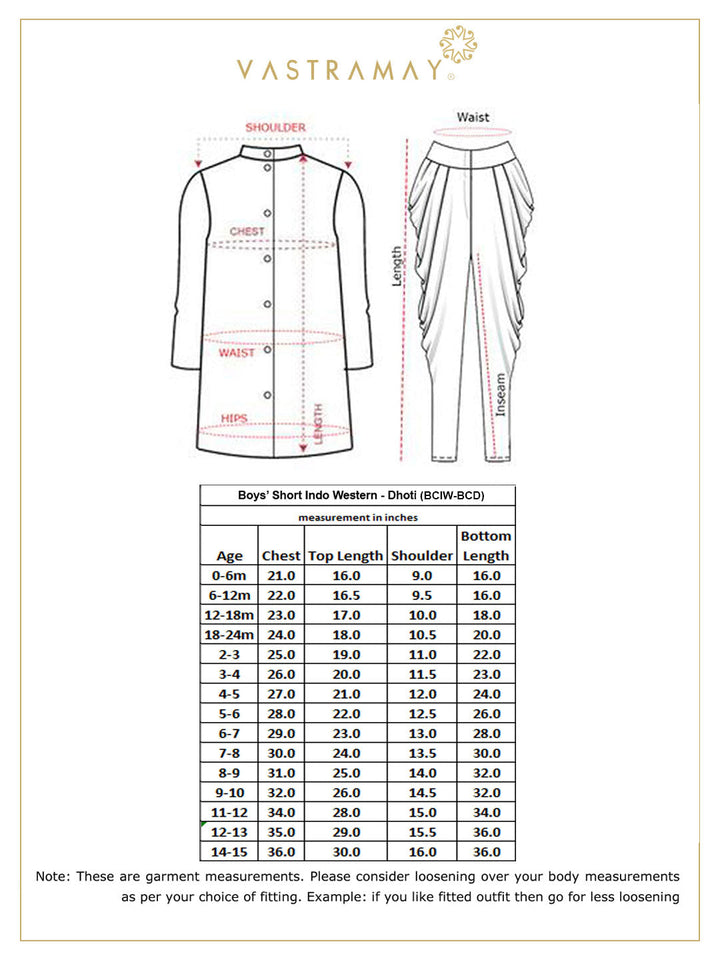 Vastramay Boys' Maroon Jute Silk Blend Sherwani Set - qivii