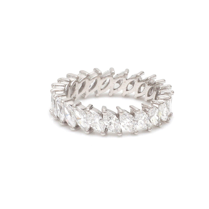 Lab Grown Diamond Marquise Eternity Ring - qivii