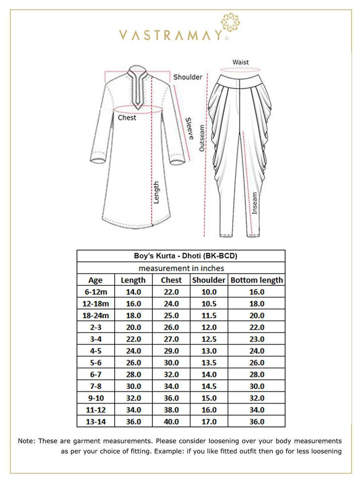 VASTRAMAY Boy's Yellow Krishna Style Kurta and Dhot Set - qivii